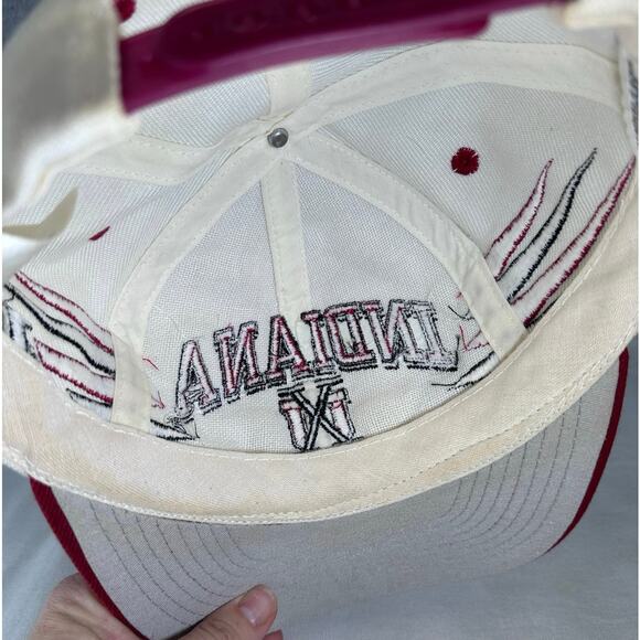 Vintage Loco Athletics Indiana Hoosiers IU Hat Cap Snapback Diamond Cut - Picture 7 of 14